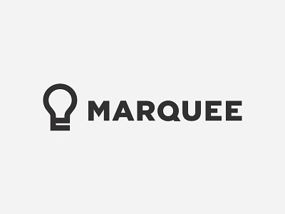 Marquee Logotype bulb logo logotype marquee publishing