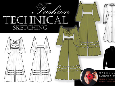 Fashion Flats / Cad Drawings / Technical Sketches design fashion fashion flats graphic design illustration tech pack design technical sketches