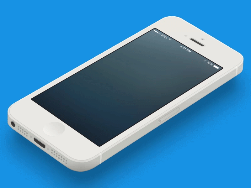 [gif] Launch screen animated animation call contact fade gif ios ios7 iphone slide tap