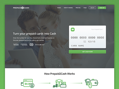 Prepaid2Cash Landing