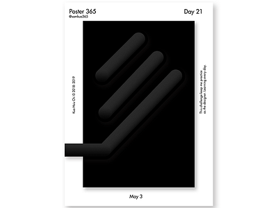 Poster day 21- Black roll challenge everyday poster