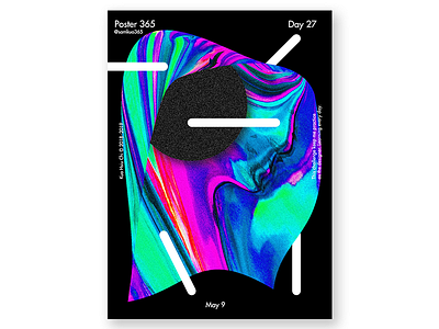 Poster Challenge - 27day design gradient idea poster