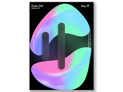 Poster Challenge - Day 29 design gradient idea poster