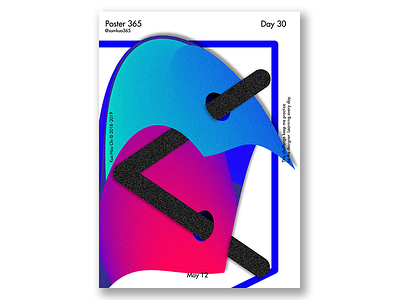 Poster Challenge - day30 colorful gradient pop poster