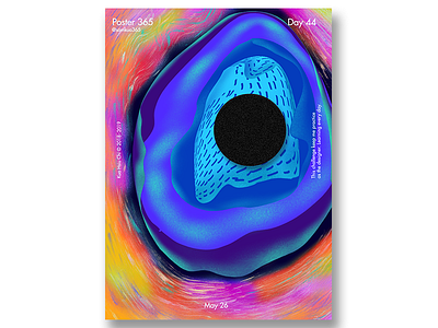 Poster 44 day - Procreative colorful gradient procreative