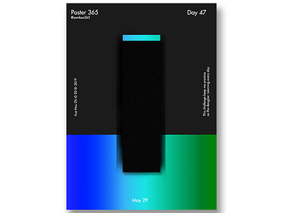 Poster - Day47 challenge color colorfull gradient pop poster