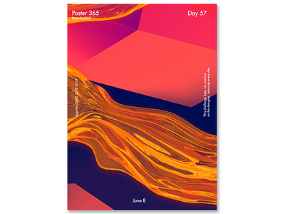 Day 57 - how about this one? 3d design gradient poster