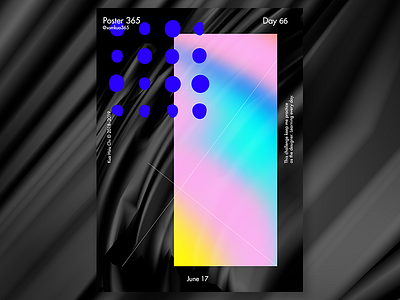 Day 66 challenge color colorfull gradient pop poster