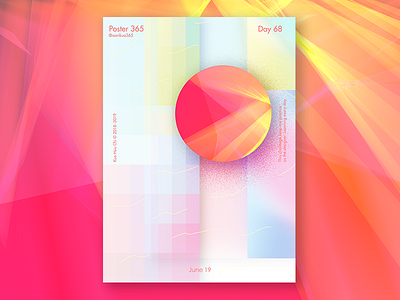 68day - Beautiful day in SF challenge color colorfull gradient pop poster