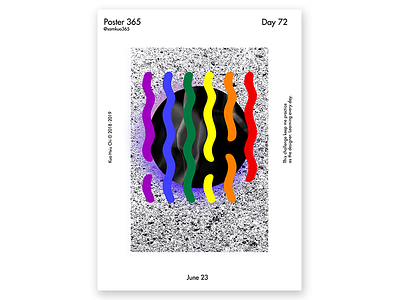 Day72 -Today is Pride Parade challenge color colorfull gradient parade pop poster pride