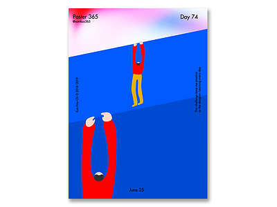 Day74 - Challenge concept design gradient idea poster