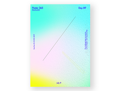 Day - 89 challenge color colorfull gradient pop poster