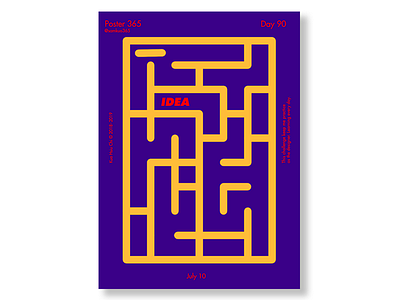 Day 90 - The Maze Idea challenge everyday poster