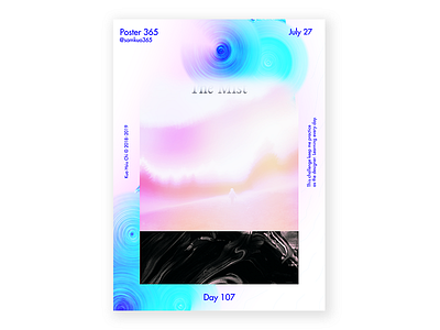 Day 107 - The Mist challenge color everyday gradient mist pop poster