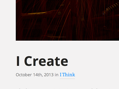 New Blog blog design