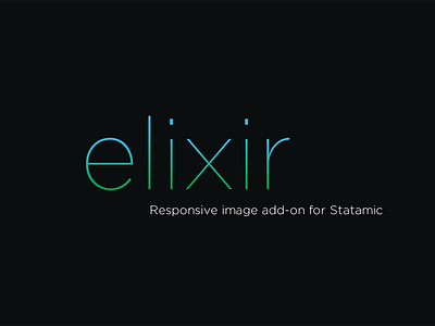 Elixir | Responsive Image Add-on For Statamic