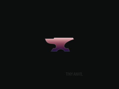 NEW Tiny Anvil anvil brand creative firm freelance logo redesign