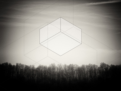 Abstract Isometric abstract cube emotion isometric photography sepia square