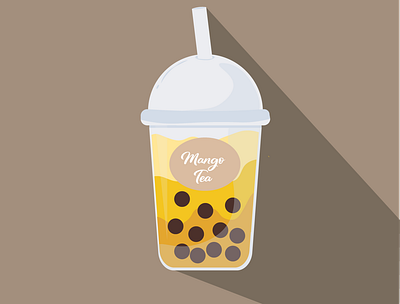 Mango Tea graphic design illustration illustrator