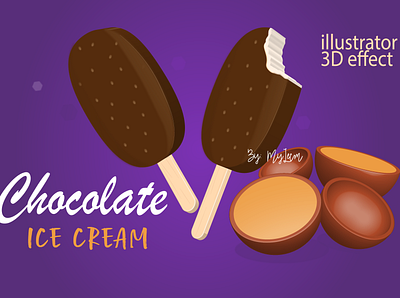 3D Chocolate 3d 3d chocolate 3d illusrtrator graphic design illustration illustrator