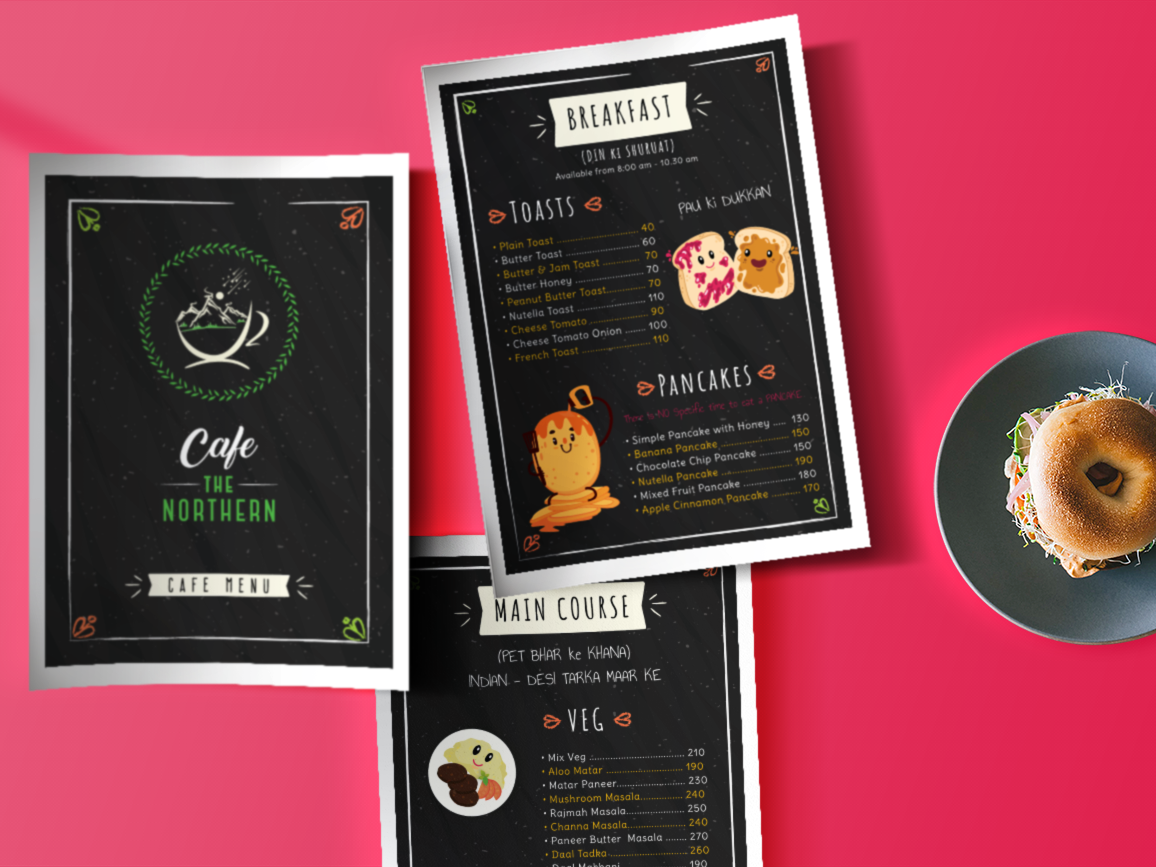 Menu Card Design by Narinder on Dribbble