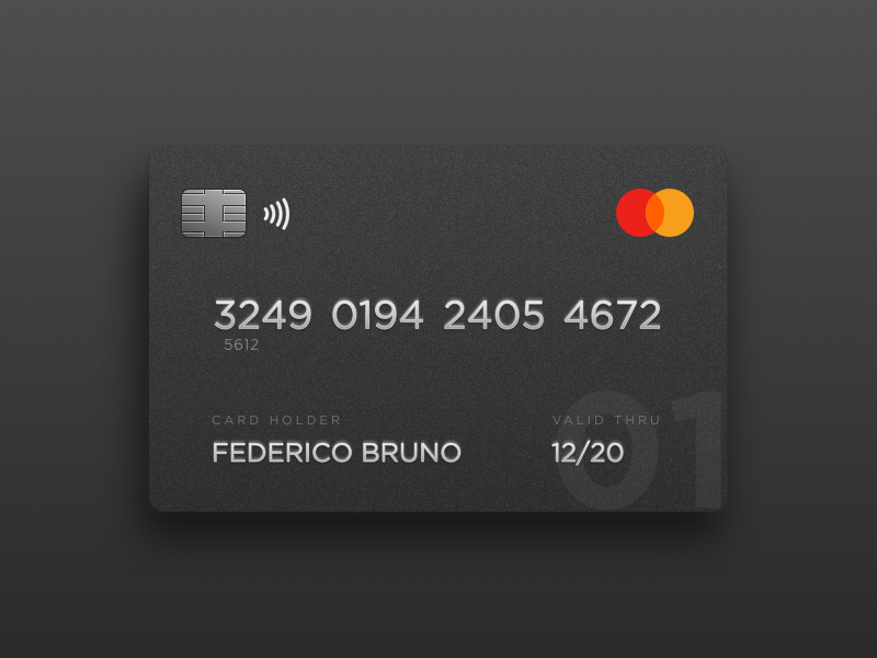 Black credit card