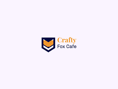 Crafty Fox cafe logo design creative design flatdesign graphic design illustration illustrator cc logodesign simple design typography vector