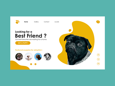 Pet shop Landing Page