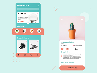 Marketplace UI Design app app design design flatdesign gradient graphic design icon illustrator cc simple design typography ui uidesigns ux