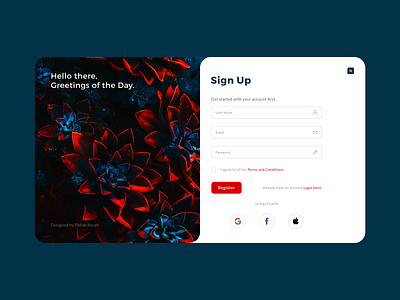 Sign Up UI Design