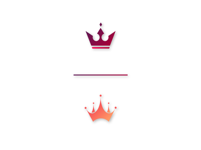 King's crown logo design flatdesign gradient color icon illustrator cc logodesign vector