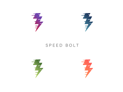 Speed Bolt branding design flatdesign gradient color illustraor logodesign ui vector