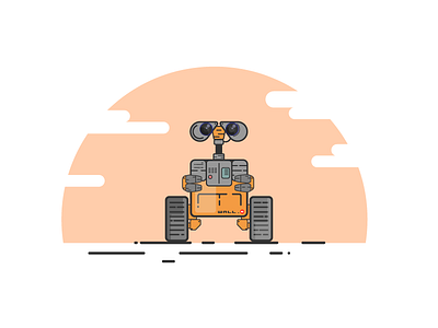 WALL.E vector Design design flatdesign illustrator cc vector