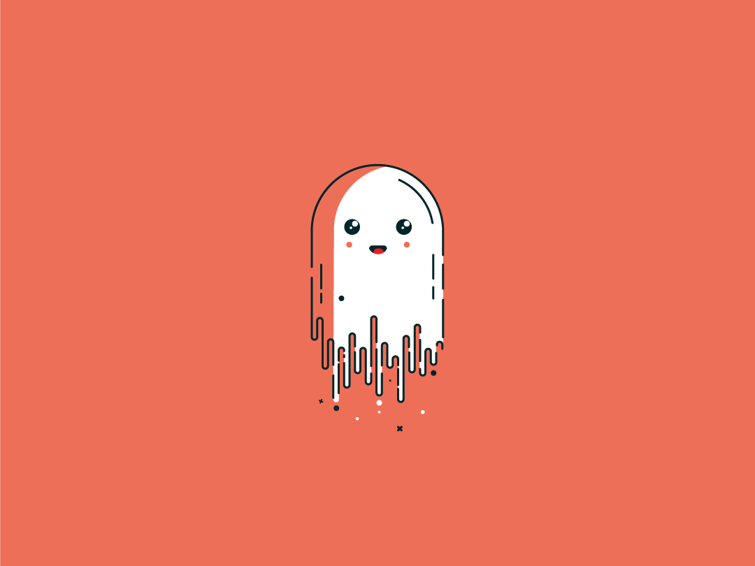 Ghost illustration by Pallab Borah on Dribbble