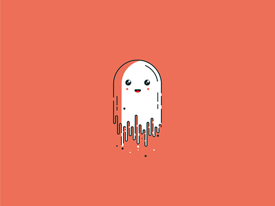 Ghost illustration design flatdesign illustration illustrator cc logodesign vector