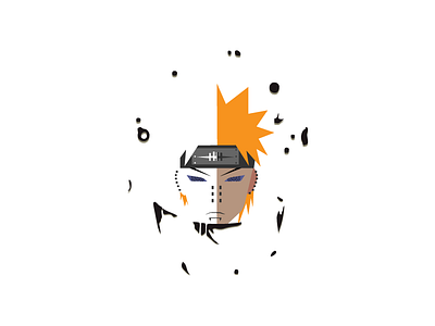 Pain from Naruto characterdesign creative design flatdesign illustration illustrator cc vector