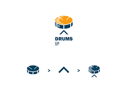 Drums Up branding design flatdesign illustration illustrator cc logo logodesign typography vector
