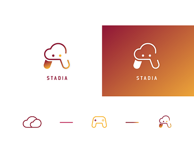 Google Stadia branding creative design flatdesign gradient color graphic design illustration illustrator cc logo logodesign typography vector
