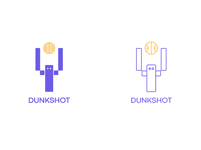 Dunkshot bold font branding creative design flatdesign graphic design illustration illustrator cc logo logodesign simple design typography vector