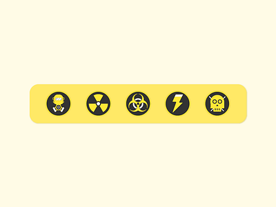 Danger Icons creative flatdesign graphic design icon icon design icon set iconography illustration illustrator cc simple design ui vector