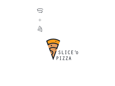 Slice'O Pizza branding creative design flatdesign graphic design illustrator cc logo logodesign simple design typography vector