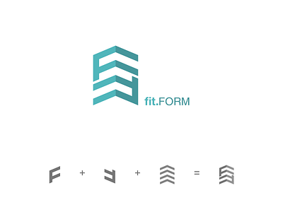 Fitform logo design concept branding creative design flatdesign graphic design illustration illustrator cc logo logodesign simple design typography vector