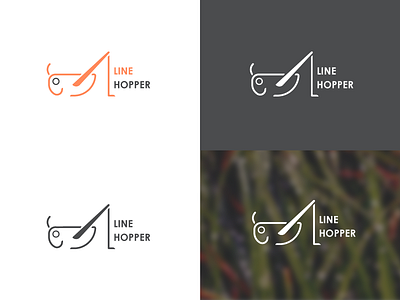 line hopper logo design