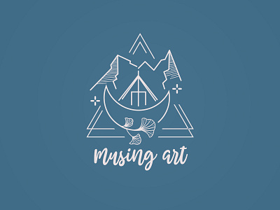 Musing Art Logo art branding design graphic design icon logo minimal stationary