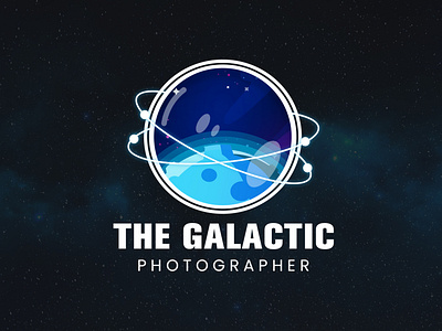 The Galactic Photographer Logo art branding camera design galaxy graphic design icon illustration lens logo minimal photo photography vector