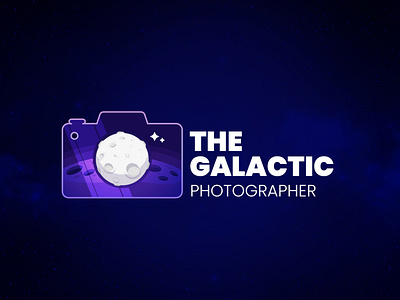 The Galactic photographer Logo art branding camera design graphic design icon illustration lens logo minimal photo photography vector
