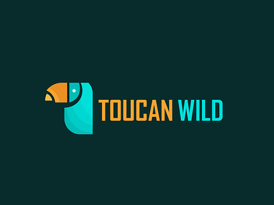 Toucan Wild Logo adventure art bird branding design graphic design icon illustration logo minimal toucan vector wild