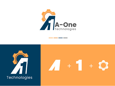 A1 Technology Logo a1 art brand branding design graphic design icon logo minimal tech technology text typography vector