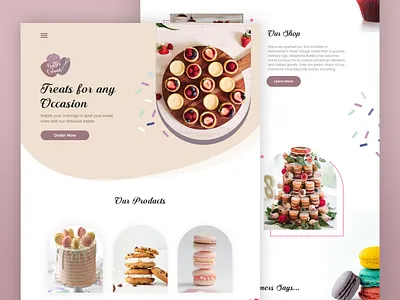 Batter & Cream Bakery Website art bake baker bakery branding brownie cake chef design donut graphic design icon illustration logo minimal ui ux vector website website development