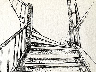 Stairs illustration sketch